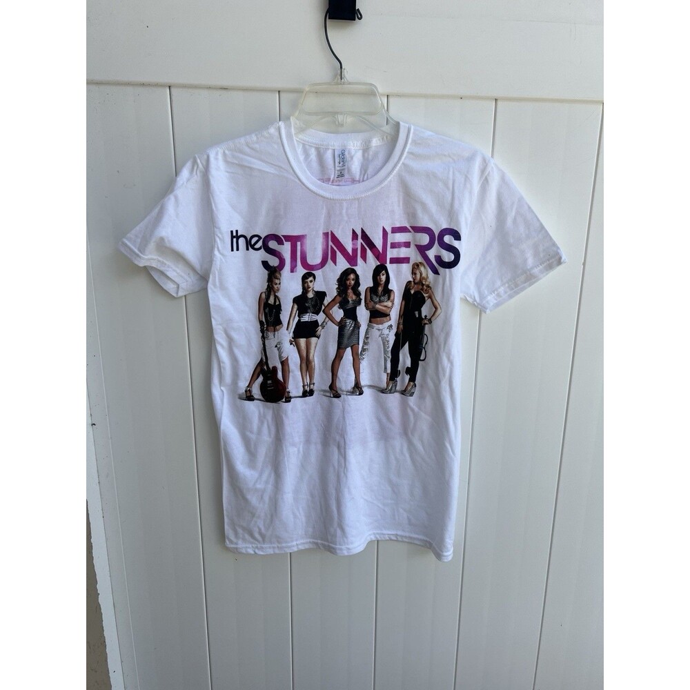 Stunners Band Photo T-shirt Adult Small White